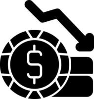 Money Loss Vector Icon