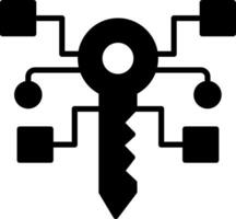 Digital Key Vector Icon