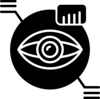 icono de vector de escáner ocular