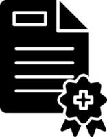 Medical Certificate Vector Icon