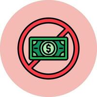 No Money Vector Icon