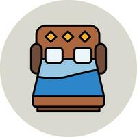 sofá cama vector icono