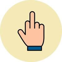 Middle Finger Vector Icon