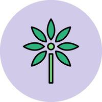 icono de vector de schefflera