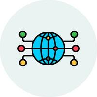 Global Network Vector Icon