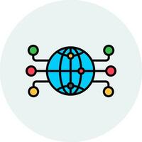 Global Network Vector Icon