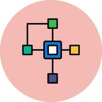 Clustering Vector Icon