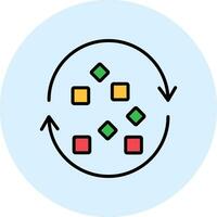 Unstructured Data Vector Icon