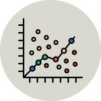 Linear Regression Vector Icon