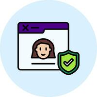 Cyber Security Vector Icon