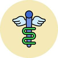 Rod Of Asclepius Vector Icon