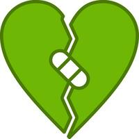 Broken Heart Vector Icon