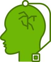 Deep Brain Stimulation Vector Icon