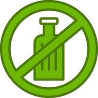 No Alcohol Vector Icon