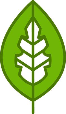 Red Aglaonema Vector Icon