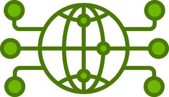 Global Network Vector Icon