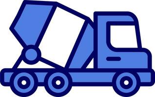 Concrete Mixer Vector Icon