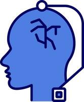 Deep Brain Stimulation Vector Icon