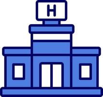 icono de vector de hospital