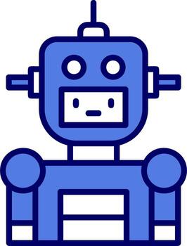 icono de vector de robot