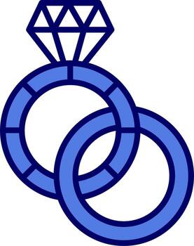 icono de vector de anillo
