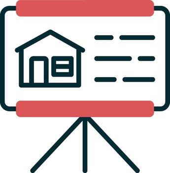 icono de vector de presentación