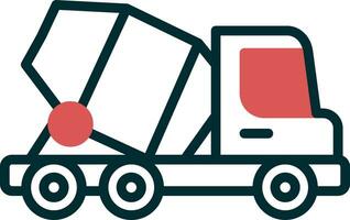 Concrete Mixer Vector Icon