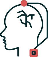 Deep Brain Stimulation Vector Icon