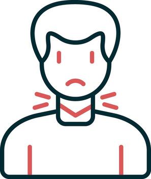 tiroides vector icono