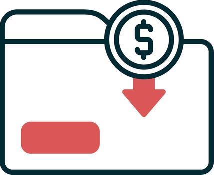 icono de vector de carpeta