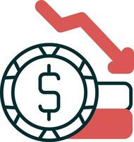 Money Loss Vector Icon