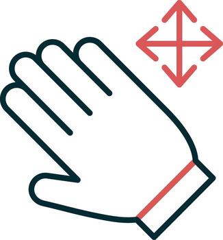 icono de vector de movimiento