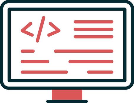 icono de vector de programación