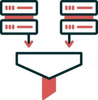 icono de vector de minería de datos