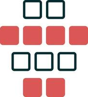 icono de vector de datos estructurados