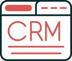 icono de vector de crm