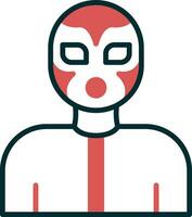 luchador vector icono