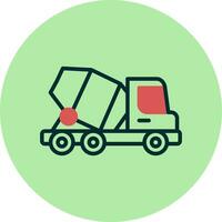 Concrete Mixer Vector Icon