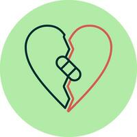 Broken Heart Vector Icon