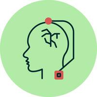 Deep Brain Stimulation Vector Icon