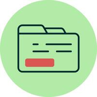 icono de vector de carpeta