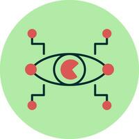 biónico ojo vector icono