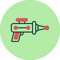 icono de vector de pistola láser