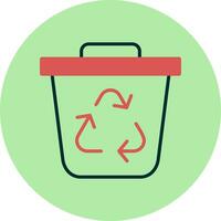 icono de vector de reciclaje