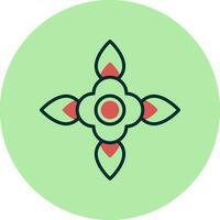 Blood Flower Vector Icon