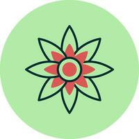 icono de vector de flor de loto