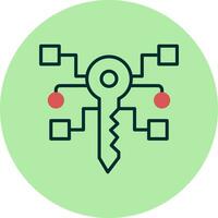 Digital Key Vector Icon