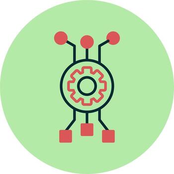 icono de vector de algoritmo