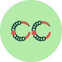 Hoop Earrings Vector Icon