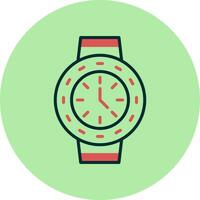 reloj, vector, icono vector